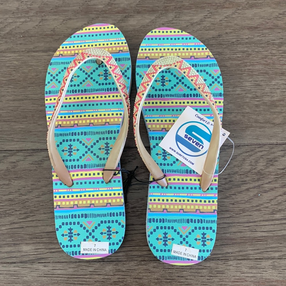 Seven Flip Flops - NWT - Size 7